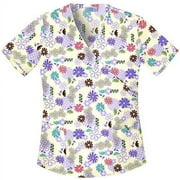 Swirley Bouquet Mock Wrap Top