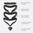 thumbnail image 2 of Fitness Facial Interface for Oculus/Meta Quest 2 Accessories (Upgraded Version), Comfortable Leather Face Foam Pad Replacement 2 Piece, with Lens Protector, 2 of 5