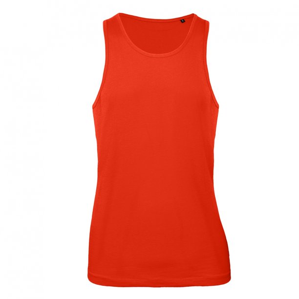 B&C - Camiseta sin mangas modelo Tank para hombre (Rojo intenso)