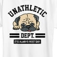 thumbnail image 3 of Instant Message - Unathletic Department Pug - Women's Short Sleeve Graphic T-Shirt, 3 of 6