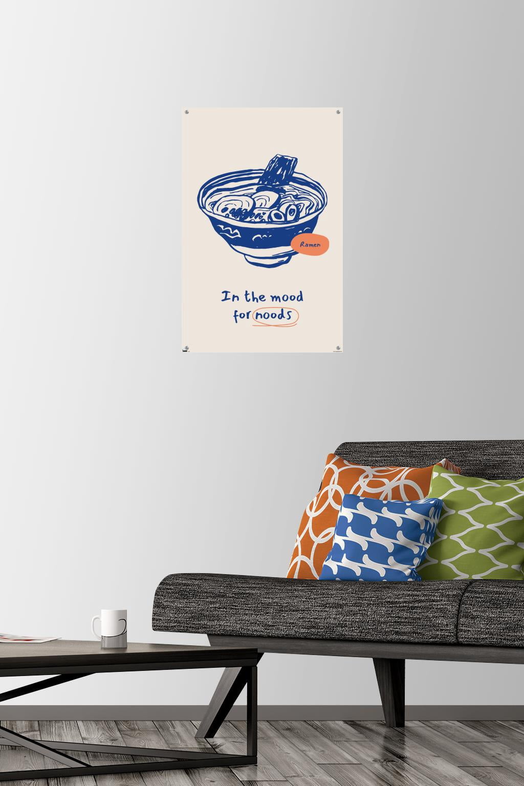 In The Mood For Noods Wall Poster with Push Pins, 14.725" x 22.375"