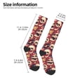 thumbnail image 2 of Daiia Sports Socks Skull record Guitar music Printed Novelty Crew Socks for Men Women Knee High Socks Cotton Socks Soft & Breathable Support Unisex Socks, 2 of 9