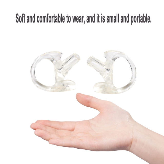 Comfortable Transparent Silica Gel Ear Mould Replacement for Most Coil Tube Audio Kits Medium