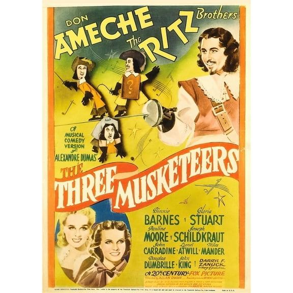 The Three Musketeers Movie Poster Masterprint (11 x 17)