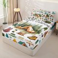 thumbnail image 2 of Homewish Camping Adventure Zipper Twin Comforter Sets with Fitted Sheet and 2 Pillowcases For Camper Gifts,Rustic Country Style Zipper Bedding Set For Boys Kids,Reversible,4 Pieces, 2 of 7