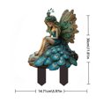 thumbnail image 3 of Flower Fairy Decorative Props Ground Insertion, Bohemian Fairy Flower Pot Decoration, Acrylic Garden Ground Insert, Charming and Beautiful Fairy Flower Pot Decor, Garden Figurines, 11.8"x9", 3 of 8