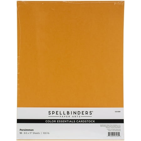 UPC: 0812062031645 | Spellbinders Color Essentials Cardstock 8.5 X11  10/Pkg-Persimmon