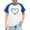 Blue, variant on Summer Tops for Girls, Shirts for Girls, Vacation Arrow Print Raglan Short Sleeve Top Casual Black 11-12 Years