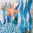 thumbnail image 6 of American Art Decor 4 Piece Teal & Green Beach Theme Canvas Wall Art Set - Home Decor Print for Living Room, Bedroom, Bathroom, & Guest Room (Monterey Bay, 16"x16"), 6 of 9