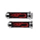 thumbnail image 1 of PUÑO SET RODA NEGRO FLAMAS ROJAS TAPA CROMO SUSTITUYE A 39-5528-001, 1 of 3