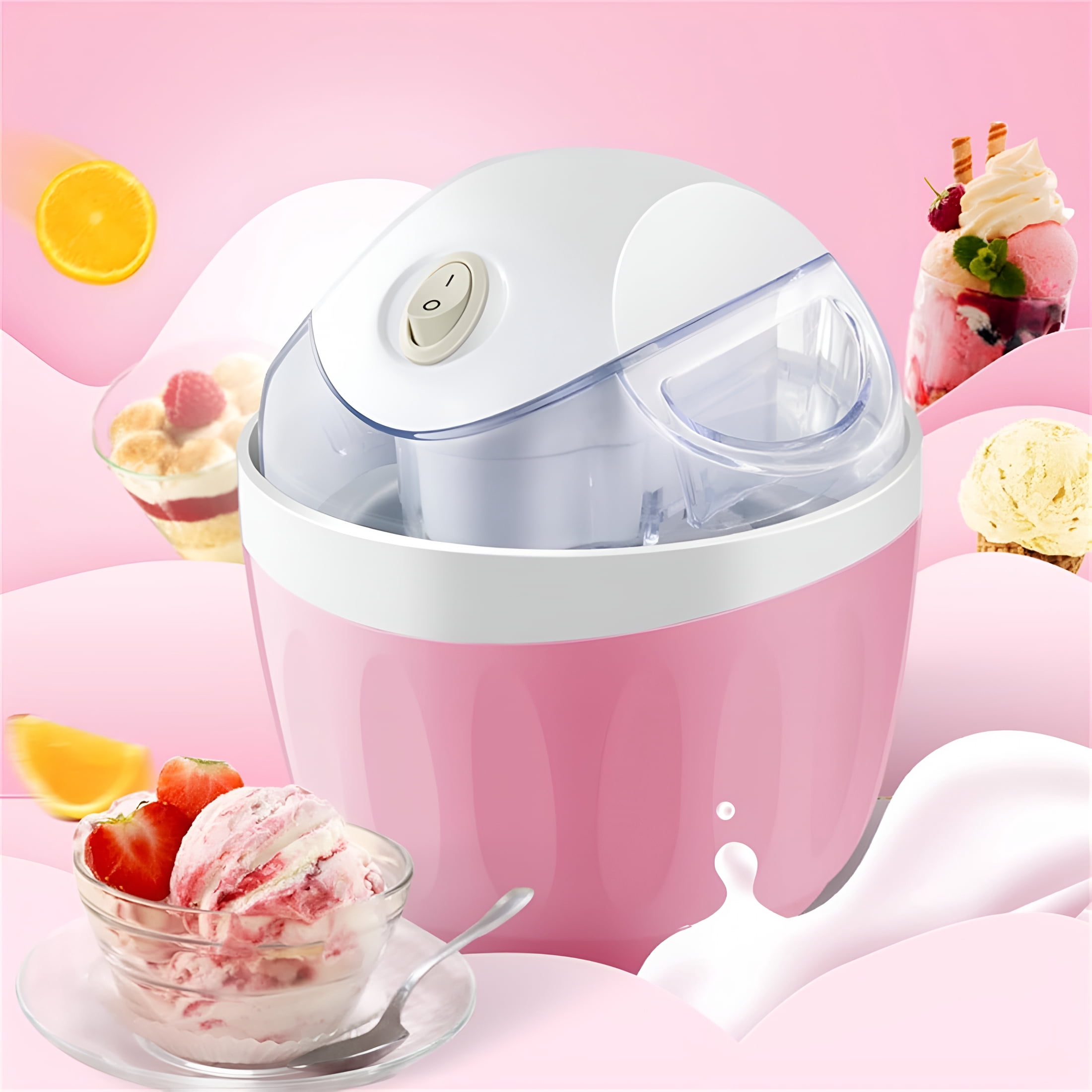 CURYMAY Mini Ice Cream Maker for Home,Ice Cream Maker Freezing Mug,Frozen Yogurt,Personal Compact Ice Cream Maker for Family,Party,Dorms