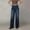Dark Blue, variant on Wide Leg Work Pants for Women High Waisted Contrast Stitching Trousers Relaxed Fit Flattering Comfortable for Office Casual Streetwear Pants