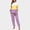 Purple, variant on Womens Pajamas Fashion Striped Print Lightweight Sleepwear with Pants Casual Crew Neck Long Sleeve Pajamas Summer Pjs for Women