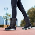 thumbnail image 3 of Bottes Mi-Hautes pour Femmes Chaussures Antidérapantes Bottes d'Hiver pour la Neige Chaussures pour Dames (Blanc 36), 3 of 8
