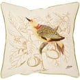 thumbnail image 3 of SAFAVIEH Esty Embroidered Bird Pillow, 18" x 18", Cream, Set of 2, 3 of 4