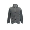 thumbnail image 2 of xiaxaixu Men Sweaters Long Sleeve Cardigan Solid Color Stand Collar Button Down Sweaters Fall Winter Knitted Coats with Pockets, 2 of 7