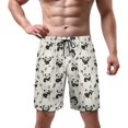 thumbnail image 2 of NICKSUN Men's Swim Trunks, Cute Print Quick Dry Summer Board Beach Shorts with Mesh Lining and Pockets, 2 of 6