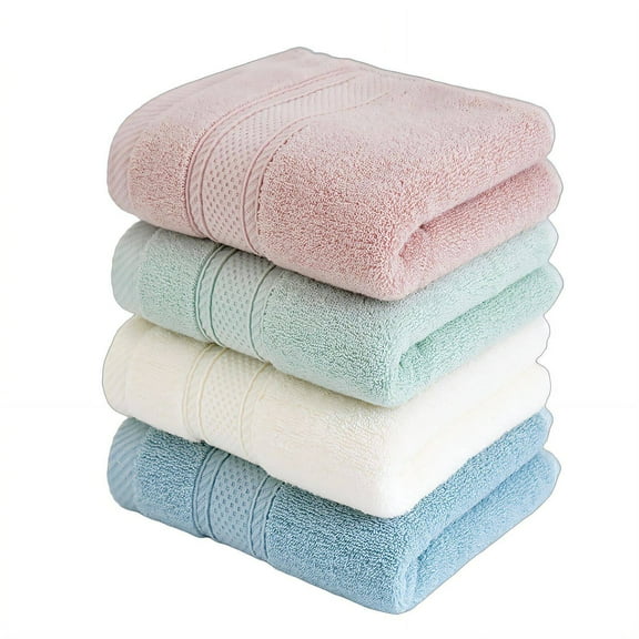 AUQ 4Pcs Washcloths,Fluffy Wash Cloths for Your Face,Highly Absorbent Face Towels,Color Mixing