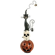 Halloween Pumpkin/Skull/Cat Metal Décor
