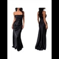 thumbnail image 3 of Vestido Elegante de Noche para Mujer, Sin Mangas, con Hombros Descubiertos, Ajustado, y Formal para Fiesta. Negro S, 3 of 7