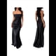 thumbnail image 3 of Vestido Elegante de Noche para Mujer, Sin Mangas, con Hombros Descubiertos, Ajustado, y Formal para Fiesta. Negro S, 3 of 7