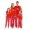 Pat2-red, variant on Christmas Pajamas for Family Matching Sets Long Sleeve Xmas Pj Set Soft Holiday Sleepwear S-XXL