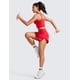 thumbnail image 3 of Shorts CRZ YOGA Cintura Alta con Corte Lateral para Correr 7.5 cm Rojo L, 3 of 7