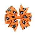 thumbnail image 2 of Latrodar Halloween Children's Hairpin Kids Print Girls Cute Bow Hair Accessories Orange, 2 of 2