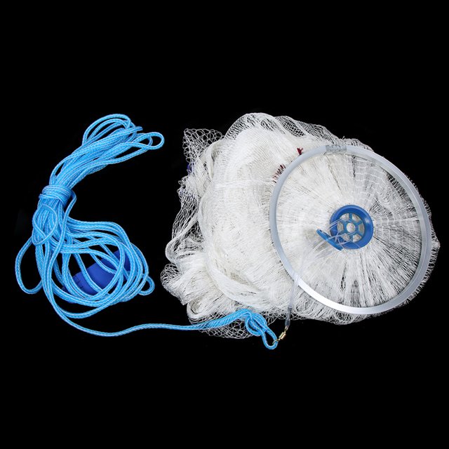 Fishing Cast Net, Fishing Accessories, One-Finger Mesh Pond Farm Outdoor For Large And Small Fish 3.6m