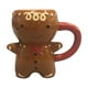 thumbnail image 2 of Taza de té Taza de café de cerámica Novedad Hombre de jengibre Regalos de cumpleaños Taza de café 3D para oficina Bebidas Agua Mujeres Hombres Navidad, 2 of 10