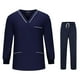 thumbnail image 2 of Conjuntos de uniformes médicos Fernando para enfermeras pantalones suaves y cómodos Azul oscuro SG, 2 of 8