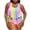 Pink, variant on Staron Plus Size Two Piece Swimsuit Set Women's Printed Bikini Floral Lace Mesh Cover Up Beach Vacation Swimwear, Pink 3XL