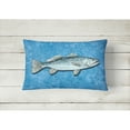 thumbnail image 2 of Carolines Treasures 8770PW1216 Fish - Trout Canvas Fabric Decorative Pillow, 12H x16W, multicolor, 2 of 3