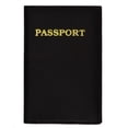 thumbnail image 2 of menswallet Genuine Leather Gold Logo Passport Cover Holder for Travel 151 CF (C) Baby Blue, 2 of 22