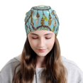 thumbnail image 2 of Naloa Boho Dreamcatcher 1 Soft Beanie Hat, Knit Beanie Daily Beanie in Fine Knit for Women Men Winter Travel, Outdoor, 2 of 7