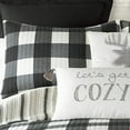 Levtex Home Camden Full/Queen Quilt Set Buffalo Check in Black and