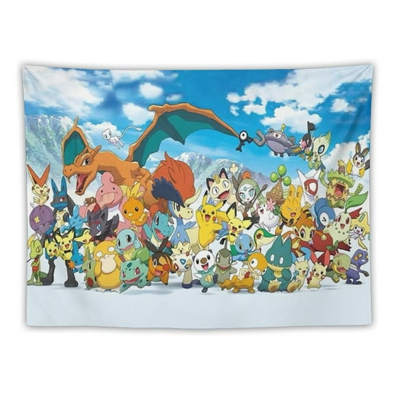 Custom Pokemon Tapestry wall hanging poster hanging painting background cloth wall cloth wall decoration easy to install easy to clean multifunctional soft suitable for bedroom living