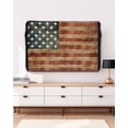 thumbnail image 5 of Farmhouse American Flag Outdoor TV Cover 52-55 Inch Weatherproof, Retro Vintage USA Flag Outdoor TV Covers, Waterproof TV Covers for Outside TV, 5 of 7