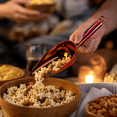 thumbnail image 3 of ABCISI Stainless Steel Ice Scoop, Thickened Metal Food Scoop for Candy, Flour, Nut, Popcorn,  Multipurpose Food Shovel with Mirror Finish for Kitchen Bar Party Wedding - Rainbowred, 3 of 8