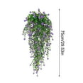 thumbnail image 3 of 4pc Artificial Artificial Hanging Flowers Artificial Flower Vines Chlorophytum Plastic Artificial Flowers Outdoor Flowers, Xinsrenus Under $5! 4pc Artificial Artificial Hanging Flowers, 3 of 5