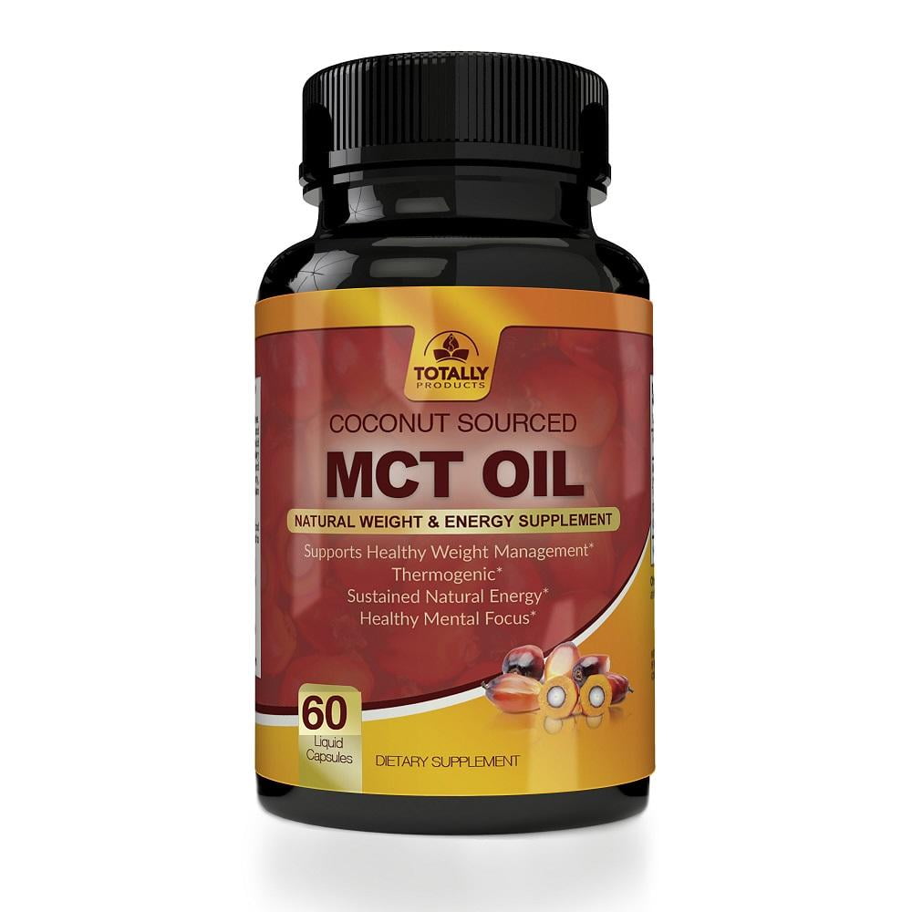 Totally Products Premium MCT OIL 3000mg for Energy and Weight Management (60 Softgels)