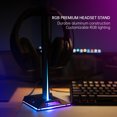 thumbnail image 1 of Soporte para auriculares Universal RGB Gaming Headset Soporte de escritorio Estante de exhibición, 1 of 9