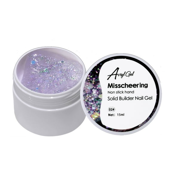 Poly Nail Extension Gels Glitter Poly Extension Gels Nail Builder DIY Nail Art Beginner Christmas Gift for Women