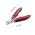 thumbnail image 3 of Seitruly Nail Art Nipper Acero inoxidable Uña Belleza Pedicura Cuidado Anti-salpicaduras DIY Profesional Nariz doblada Alicates Rojo Type3 NO3 Seitruly CE002942-01, 3 of 6