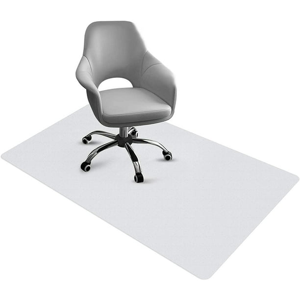 Alfombrilla protectora para suelo Alfombrilla para silla de oficina Alfombrilla de escritorio de PVC Protección transparente para computadora de oficina Antideslizante Durable 90 cm x 120 cm Perfecto para piso duro Oficina Hogar Protector de alfombra de piso duro Ormromra ZH-021