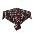 thumbnail image 2 of Wukai Red Mushrooms Waterproof Tablecloth for Kitchen Dining, Fits Square Tables for 2-4 Seats -54"x54", 2 of 7