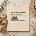 thumbnail image 2 of Frog Toad Retro Book Lover Graphic T-Shirt, 2 of 6