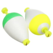 (3 pack) Comal Unweighted Pear Snap-On Fishing Bobbers, Assorted Colors, 1.7-Inch, 3-Pack