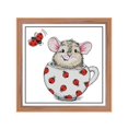 thumbnail image 3 of GUOOL Stamped Cross Stitch Kits Cloth Embroidery Material Package 14ct 2strand, 3 of 8