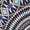 Blue Geo, variant on White Mark Women's Cheetah Printed Palazzo Pants, Gray, L